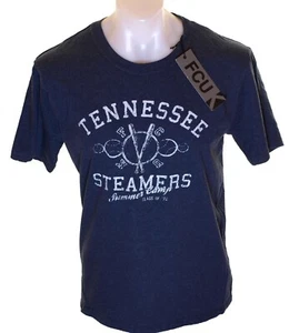 Nueva Camiseta Auténtica Para Hombre French Connection Cuello Redondo Tennessee Azul Marino - Imagen 1 de 2