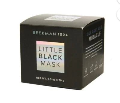 BEEKMAN 1802 LITTLE BLACK MASK FULL SIZE 2.5 oz NEW IN BOX FREE SHIP! Foto 1 de 4