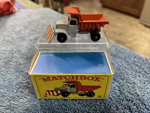 Matchbox Lesney w/ style "D" Box Scammell Mountain Snowplow #16C original 1964 - Picture 1 of 18