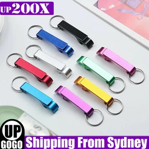 UP 200PCS Bottle Opener Keyring Key Ring Metal Beer Bar Tool Keychain Claw Gift - Picture 1 of 12