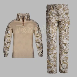 Kids Boy Girl Army Long Sleeve Shirt Pants Tactical Combat Uniform Military Suit - Picture 1 of 33