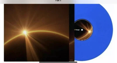 ABBA LP records Voyage solid Blue Colored Vinyl exclusive poster & postcard - Image 1 of 4