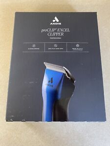Andis Pro-Clip Excel 5-Speed+ Detachable Blade Clipper For Dogs. Blue. Brand New