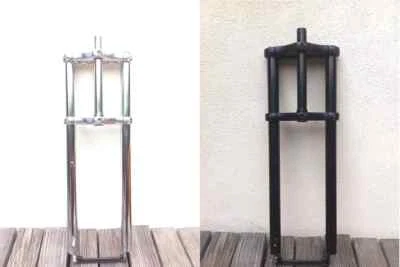 30" LONG FAT Bicycle Triple Fork 1-1/8" Threadless For 29" x 4.0 Wheel BLK or CP - Image 1 of 3