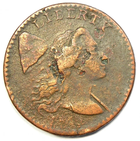 1794 Liberty Cap Large Cent 1C Coin - VF Details - Rare Date! Cover