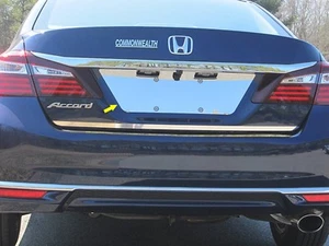 2016-2017 HONDA ACCORD 1 Piece Stainless Steel License Plate Bezel. 4-door - Picture 1 of 1
