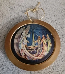 Vintage 1978 "Grohe Botschaft" offizieller Bethlehem Weihnachtsschmuck Engel Weise Männer - Bild 1 von 2