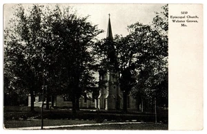 Postal de Webster Groves, MO St. Louis, Missouri 1907, Iglesia Episcopal - Imagen 1 de 2