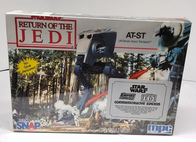 MPC Ertl Star Wars Return of the Jedi AT-ST Snap Model Kit 1992 #8734 SEALED VTG - Image 1 of 3