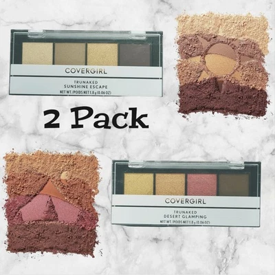 CoverGirl TruNaked Eyeshadow Quad 2 Pack Sunshine Escape Desert Glamping Palette - Image 1 of 4