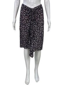 Isabel Marant Etoile Women's Abstract Printed Viscose Black Short Skirt S 34 - Picture 1 of 14