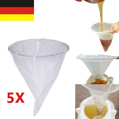 5X Bienenzucht Beekeeping Honigsieb Filter Net Honigsieb Honigeimer Honig Tools - Bild 1 von 4