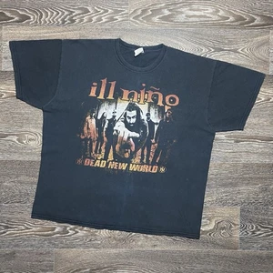 Vintage ILL NIÑO Dead New World 2011 Australian Tour T-shirt size XLarge - Picture 1 of 8