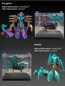 Transforming Actionfigur Insect Mantis & Scorpion Bugs mit Vitrinen - Neu! - Bild 1 von 13