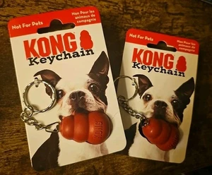 2 Kong Schlüsselanhänger Miniatur rot Gummi Promo nur für Menschen - Bild 1 von 1