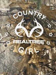 Realtree Xtra Camo Women’s Shirt Country Girl Rolled Up Sleeve Fits 2X - Picture 1 of 7