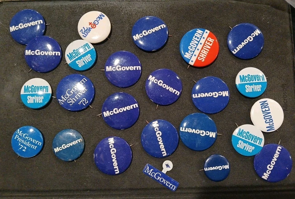 Lote de botones de campaña presidenciales George McGovern President Pinback - Imagen 1 de 1