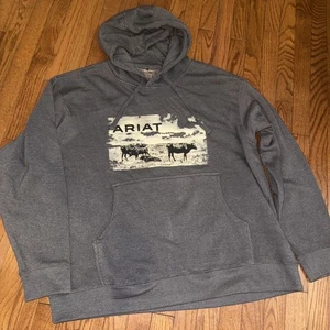 NWOT ~ Men’s Ariat Hooded Sweatshirt ~ XXL - Picture 1 of 4