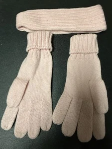 Woman's Pink One Size Acrylic Head Band and Gloves - Picture 1 of 3