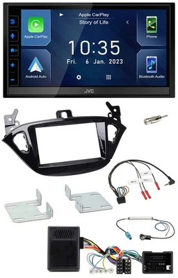 JVC DAB Bluetooth Lenkrad USB 2DIN Autoradio für Opel Adam ab 2013 Corsa E - Bild 1 von 4