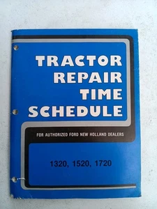 Ford Tractor Suggested Time Schedule book Models 1320, 1520, 1720 - Foto 1 di 4