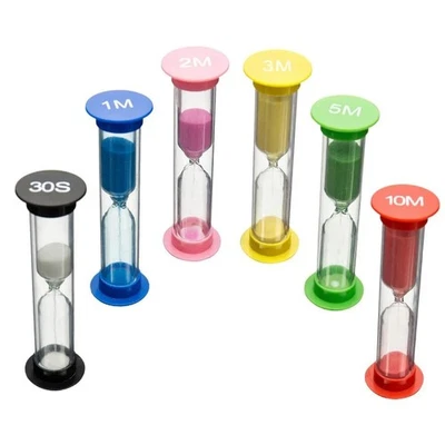 1x Sand Timer Hourglass Board Games Tea Cooking 30 seconds Glass 1/2/3/5/10 min. - Image 1 of 4