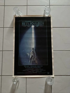 Affiche originale de film vintage 1983 Star Wars Le Retour du Jedi 22" X 34" roulée - Photo 1/9