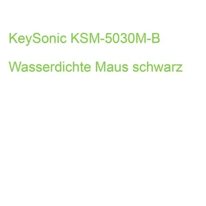 KeySonic KSM-5030M-B Wasserdichte Maus schwarz (4250078171980) - Bild 1 von 2