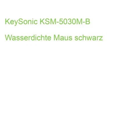 KeySonic KSM-5030M-B Wasserdichte Maus schwarz (4250078171980) - Bild 1 von 2