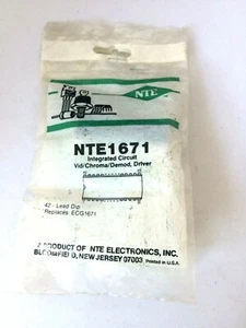 NTE NTE1671 CIRCUITO INTEGRADO VID CHROMA DEMOD DRIVER ECG1671 - Imagen 1 de 1