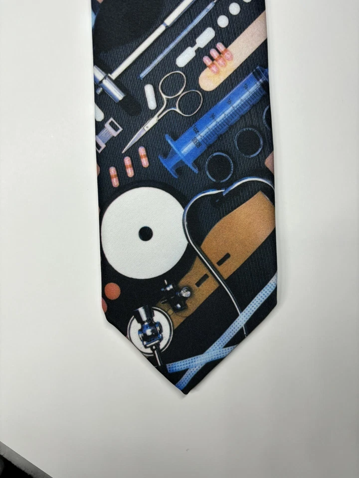 Ralph Marlin The Doctor Tie 1993 Dr’s Tie Nurse Dr Surgeon Hombres Prendas para el cuello cortas Foto 1 de 4