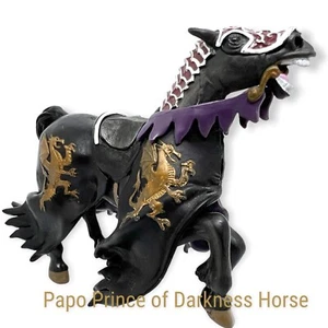 2004 Papo Prince of Darkness Horse Medieval Mythical Figure 38915 Retired - Picture 1 of 4