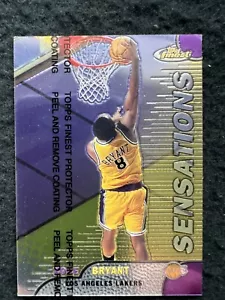 1999 Topps Finest Kobe Bryant Sensations w/Protective Coating #128 Lakers - Picture 1 of 2