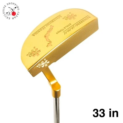 MUTSUMI HONMA Club MH-282M Mallet Putter Type Gold IP Model Loft 3° 33in Limited - Image 1 of 4