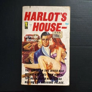 Philip Storey - Harlot’s House - Playtime Books - 1966 Pulp Fiction Sleaze - Picture 1 of 3