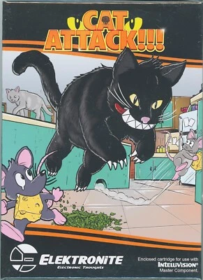 Cat Attack!!! from Elektronite - NIS Cartridge for Original Intellivision - Image 1 of 2