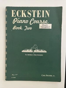 Libro del curso de piano ECKSTEIN SEIS, en muy buen estado++ 1951 de colección súper limpio - Imagen 1 de 5