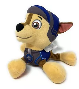 Paw Patrol Chase peluche imbottito di animali cucciolo cane 7"" rara uniforme grigia e blu - Foto 1 di 1
