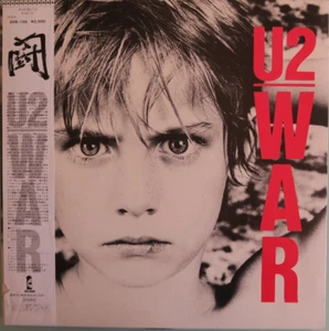 U2 WAR MINT Japan Island pressing 12'' vinyl Lp & Obi 1983 BONO rare rock - Picture 1 of 5