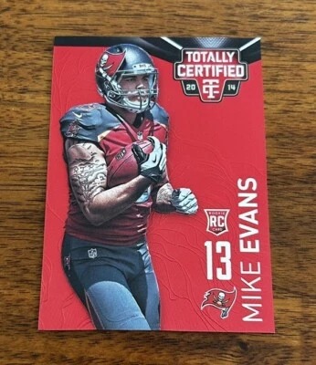 2014 Panini Totally Certified Platinum Red /100 Mike Evans #199 Rookie RC - Image 1 of 2