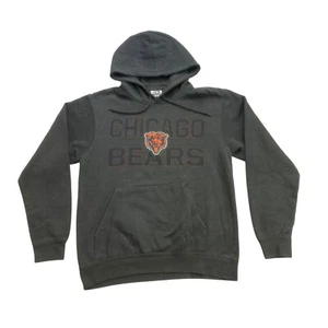 Chicago Bears Hoodie Mens Small S Gray Long Sleeve NFL Football Majestic - Picture 1 of 9
