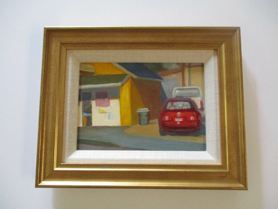 KATHY IKERD PINTURA A ÓLEO PAISAGEM REGIONALISTA CALIFÓRNIA AMERICANA PLEIN AIR  - Imagem 1 de 3