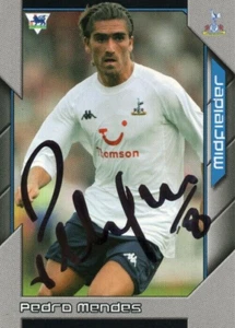 PEDRO MENDES SIGNED TOTTENHAM 2004/2005 PREMIER STARS TRADING CARD+COA - Picture 1 of 1