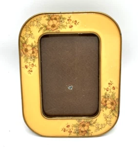Vintage Bucklers 5th Ave Enamel Picture Frame Yellow Floral Roses, 3x5" in Photo - Bild 1 von 11