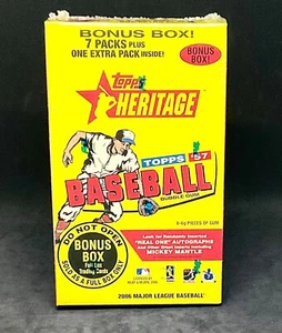 Topps Heritage Baseball 2006 ⚾️ 8 paquetes caja bláster sellada de fábrica - Imagen 1 de 2