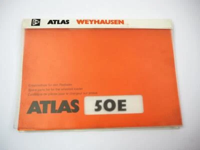 Atlas 50E Radlader Ersatzteilliste Spare Parts List Catalogue pieces 1996 - Bild 1 von 3