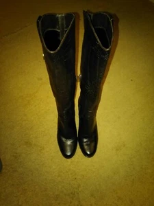 Stuart Weitzman Mid Calf Boots Croc Leather Women - Picture 1 of 12