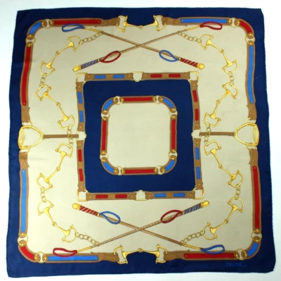 Authentic Vintage Scarf "CELINE " / Authentic "CELINE " Vintage Scarf Foto 1 de 4