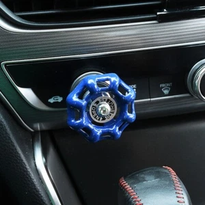 Metal Car Rotary Knob Decor Car Button Blue Car One Click Start Radio Air Button - Picture 1 of 9