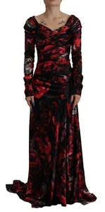 DOLCE & GABBANA Kleid Schwarz Blumen Rosen A-Linie Etuikleid IT36/US2/XS 6000usd - Bild 1 von 8